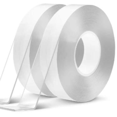 Imagem de Super Fita Mágica Nano Adesiva Dupla Face Extra Forte Lavável Transpar