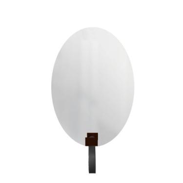 Imagem de Espelho Funcional Hook Corten Alça Preta 60x40 Cm Oval  - e2g Design