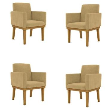 Imagem de KIT 4 Poltronas Reforçadas Decorativa Penteadeira Maquiagem - Balaqui 