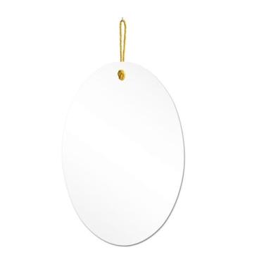 Imagem de Espelho Decorativo Lina Alça Sisal Banana 60x40 cm Oval - E2G Design