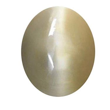 Imagem de Tejvij And Sons 3 a 12 quilates pedra natural para olho de gato original certificado natural cabachone corte cinza para unissex Cinza