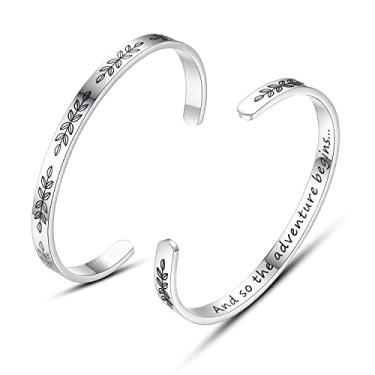 Imagem de TONY & SANDY Pulseiras de punho para mulheres, melhor amiga, irmã, tia, mãe, filha, neta, prima, aniversário, Natal, Páscoa, Dia dos Namorados, presentes para ela, adolescentes, meninas, mulheres,