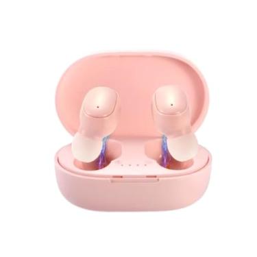 Imagem de Fone de Ouvido Bluetooth Sem Fio Rosa 5.1 para exercicio e ouvir musicas (Rosa)