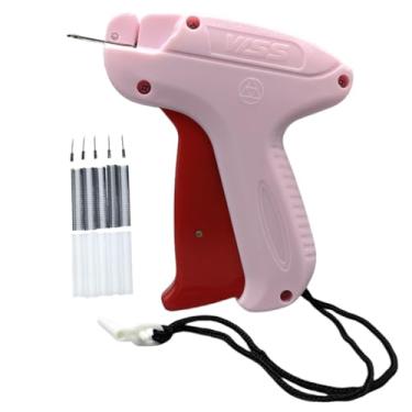 Imagem de YUNGEYMX Pistola de etiquetagem para roupas, pistola adesiva para roupas, pistola de fixação de etiqueta portátil com 5 agulhas e 1000 peças de fixadores, kit de pistola de costura, fixador de roupas