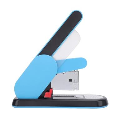 Imagem de Grampeador para serviços pesados, Grampeador de mesa com capacidade para 100 grampos Grampeador de papel com profundidade de alimentação ajustável, 130 folhas de alta capacidade