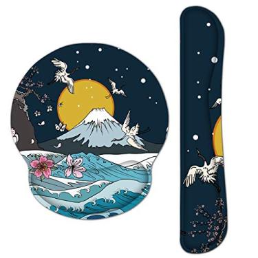 Imagem de Conjunto de suporte de pulso ergonômico de espuma de memória para teclado e mouse pad – almofada de pulso antiderrapante para computador/laptop/escritório – durável e confortável para fácil digitação e alívio da dor da AORTDES, Kwrp-01a