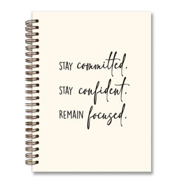 Imagem de foedor Caderno inspirador, caderno para escola, 14 x 21 cm, capa dura inspiradora, pautado, espiral, material escolar universitário