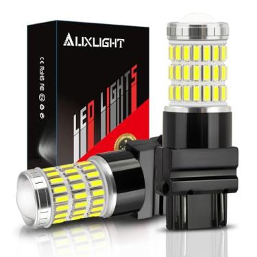 Imagem de AUXLIGHT Lâmpadas de LED 3157 3156 3057 4157 3157K Xenon branco, LED ultra brilhante 57-SMD de substituição para luzes de reserva/ré, luzes de freio/traseiro, seta/estacionamento ou luzes de corrida (pacote com 2)