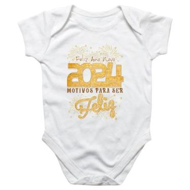 Imagem de Body intantil Ano Novo Motivos para ser feliz - Alearts, P