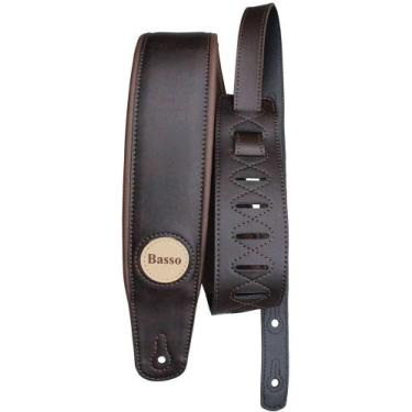 Imagem de Correia Basso Classic Sintético Violão Guitarra Baixo Marrom