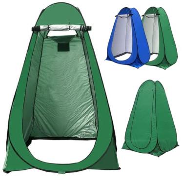 Imagem de Barraca Banheiro Trocador De Roupas Camping Tenda Bolsa Portátil AZUL