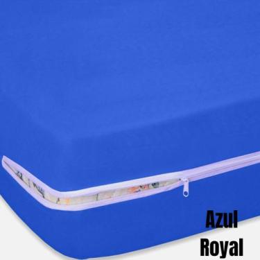 Imagem de Capa de Colchão Protetor Queen Size Malha Gel Helanca com Zíper Cama B