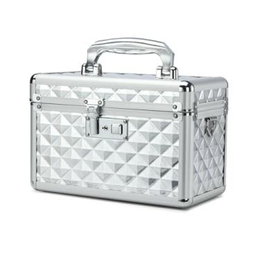 Imagem de HEWEI WORKS Caixa de armazenamento com trava de chave, caixa de armazenamento de medicamentos com chave, caixa de primeiros socorros vazia, caixa de bloqueio de segurança, caixa de bloqueio multiuso