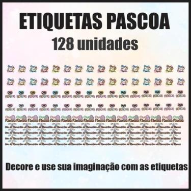 Imagem de Etiqueta Auto Colante Ovo de Pascoa e Chocolates - Dekal Decor