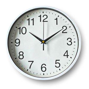 Imagem de Relógio De Parede Redondo Decorativo Moderno A Pilha Cozinha Preto E B