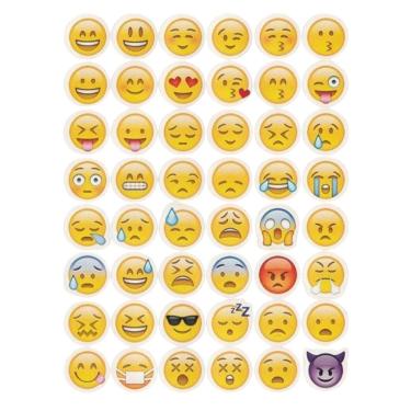 Imagem de 48 Tatuagens Temporaria Para Mãos e Dedos Emoji Mod2