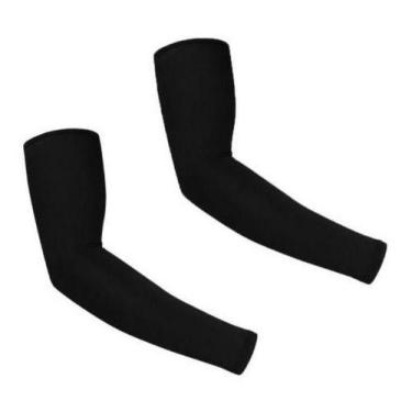 Imagem de Manguito Mangas Proteção Uv Motoqueiro Ciclismo - Viaello, Preto