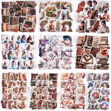 Imagem de 10 Set Scrapbook Stickers, Vintage Book and Vintage Aesthetic Fashion Scrapbook Stickers for Bullet Journal Art Diary Craft Gifts Planner Notebook