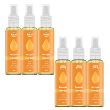 Imagem de Kit 6 Óleo De Camomila Iluminador Capilar 120Ml - Pepilon