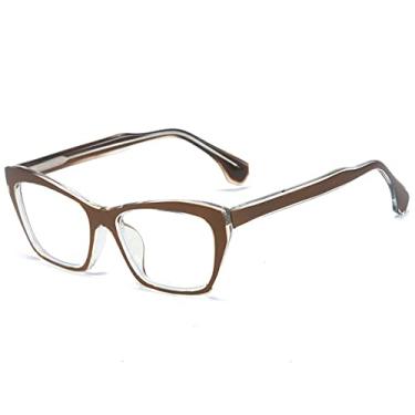 Imagem de Óculos de armação de olho de gato feminino retrô transparente moldura personalidade moda óculos designer de luxo, China