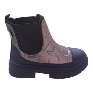 Imagem de Bota Feminina Tweenie Store Preta/Prata (Preta/Prata, BR, Criança de 9 a 12 anos, Numérico, P, 32)