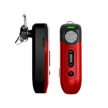 Imagem de LUOTWO G72 Interfone público pendurado no ouvido Interfone nacional 4G PTT sensível ao toque Gancho de ouvido/clipe de colarinho de uso duplo 28-39 horas de duração da bateria