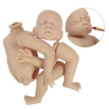 Imagem de Kit Boneco Reborn Dormindo 43cm Molde Direto da Fábrica - Cegonha Rebo