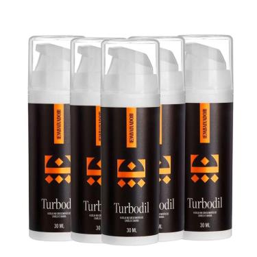 Imagem de Kit 5 Blend Crescimento Barba E Cabelo Turbodil Embaixador 30Ml