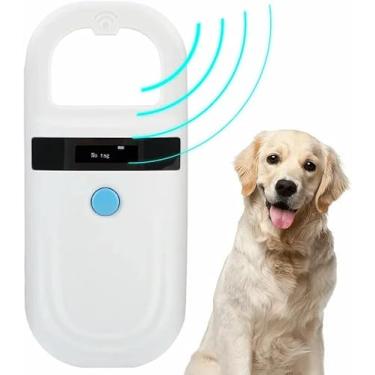 Imagem de Leitor de microchip animal chip para cães com tela OLED suporta FDX-B (ISO11784/11785) e microchips EMID