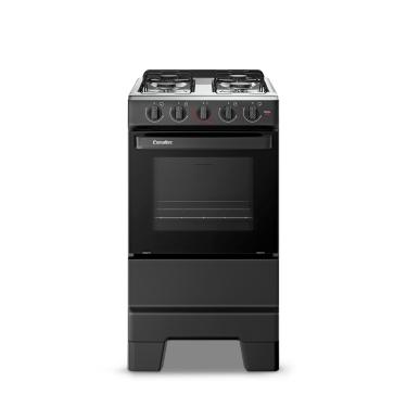 Imagem de Fogão de Piso Esmaltec 4 Bocas Com Acendimento Manual Preto Ideal Pop