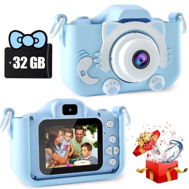 Imagem de Câmera infantil cimelr Câmera digital infantil com cartão tf de vídeo de 32 gb