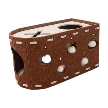 Imagem de ＡＷＨＡＯ Casa de gatos para vários gatos protege tapetes e sofás de pet thoking garw, Marrom