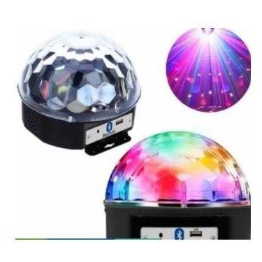 Imagem de Globo Bola Maluca Led Magic Cristal Rgb Bluetooth Pen Drive - oem