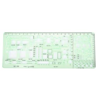 Imagem de Estêncil de Arte de Arquitetura Multifuncional, Estêncil de Arte de Vários Tamanhos, Régua Oca para Desenho Diy, Modelo Circular de Desenho de Pintura para Diário ((Nº 3)