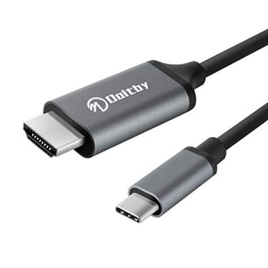 Imagem de Doitby S25/S24/S23/S22/Note 20 para cabo HDMI para Samsung Galaxy, cabo USB tipo C para HDMI Thunderbolt 3/4 compatível com iPhone 16/15, MacBook, iMac, Surface, Dell e mais -6FT 4K