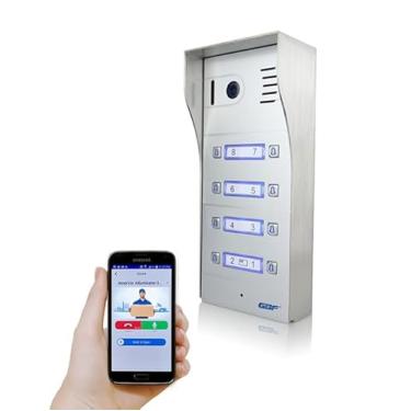 Imagem de GBF Estação De Vídeo Porteiro Inteligente/Sistema De Vídeo Porteiro Inteligente Para Apartamentos De 8 Unidades (Montagem Em Superfície) - Pl963Pm8U, Câmera 1080P, Poe Integrado, Controle Remoto De