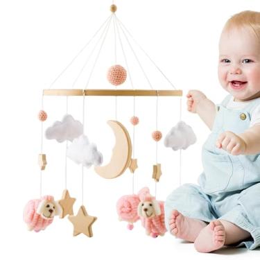 Imagem de Móbile para Berço Infantil,Pendente Musical Para Berço - Móbile Musical Portátil Estilo Boho para Meninos e Meninas de 0 a 3 Anos - Decoração para Berçario