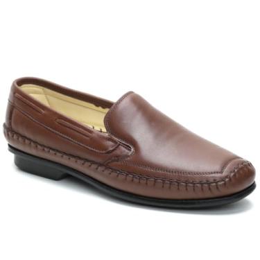 Imagem de Sapato Mocassim Em Couro Sapatilha Masculina 7000 (MARROM, BR, Adulto, Numérico, 44)