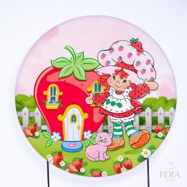 Imagem de Painel Decorativo para Festa 1,30x1,30 metros Vesti Fácil com Elástico Moranguinho - Fera Print