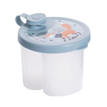 Imagem de Dosador De Leite Em Pó Infantil Decorado Plasútil Bebê, Bichinho Azul