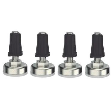 Imagem de Sapata Niveladora Para Móveis 21mm Niquelado Com 4 Peças Embalagem Aut