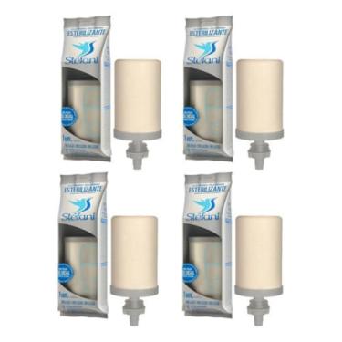 Imagem de Vela para Filtro de Barro Stefani Original Tripla Ação 04 unidades