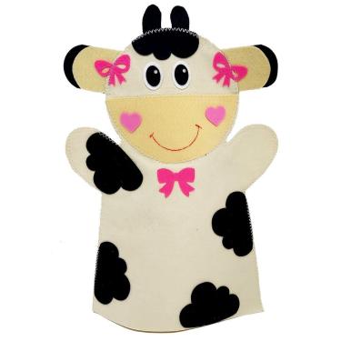 Imagem de Fantoche - Feltro - Vaca - Kits E Gifts