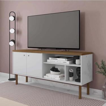 Imagem de Bancada Para Tv Até 60 Polegadas Multi Branco Caemmun