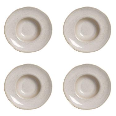 Imagem de Conjunto De Pratos Para Massa/risoto 04 Peças Orgânico Latte Porto Brasil