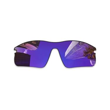 Imagem de Lentes de reposição espelhadas polarizadas premium Combime 8 para óculos de sol Oakley Radar Range - Roxo espelhado, Roxa, One Size