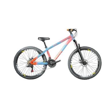 Imagem de Bicicleta Aro 26 Viking X-35 Azul Petróleo Câmbios Shimano Pneu 26x2.3