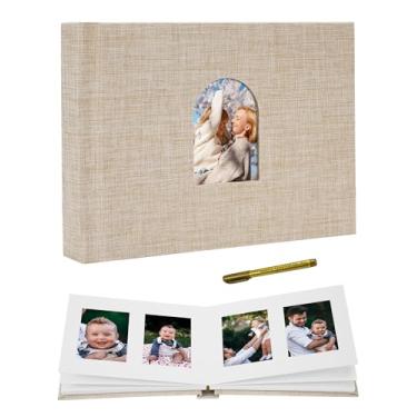 Imagem de Remowith Álbum De Fotos Para Câmera Instantânea Fujifilm Instax Mini 11, 12, 9 E 8 Evo Liplay, Capa Linho Polaroid Snaptouch Pic-300 Com 52 Bolsos, Cor Cáqui