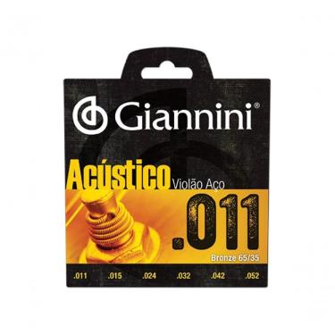 Imagem de Corda Para Violao Giannini Gespw Bronze Acustica 65-35 0,011