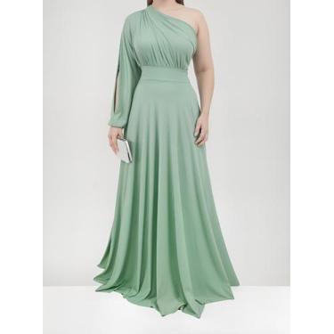 Imagem de Vestido Luxo Para Casamento Formatura, Festa, Batizado - Casual Dress,